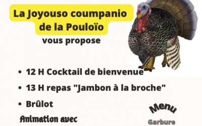 Repas de la Pouloïo le 6 Novembre à la Maison du temps libre