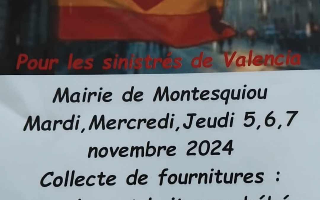 Solidarité avec la région de Valencia