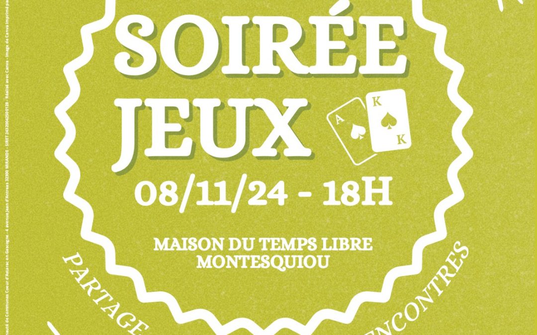 Soirée Jeux avec la Ludothèque à la MTL