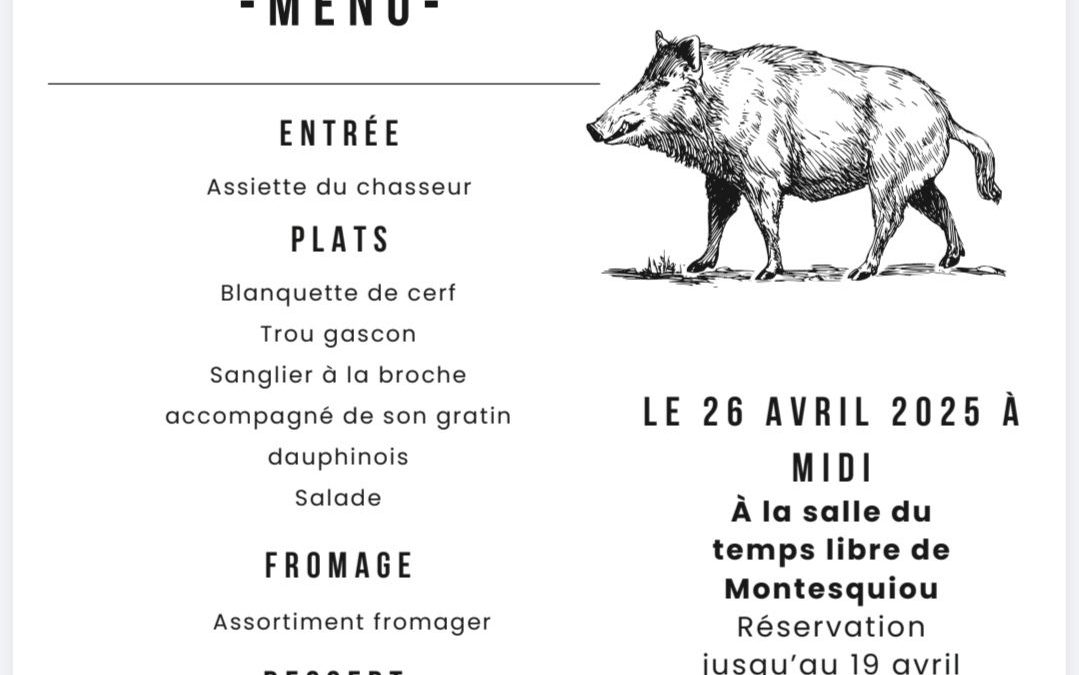 Banquet de la Chasse St Hubert de Montesquiou
