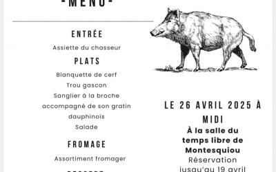 Banquet de la Chasse St Hubert de Montesquiou